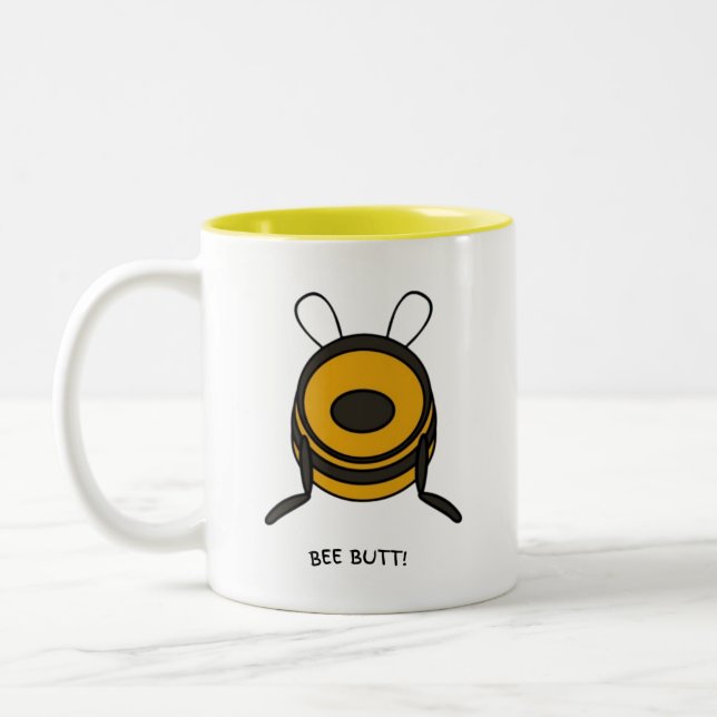 Taza Bicolor ¡Buzsed y Caffeinización! 🐝 ☕ 😂 (Izquierda)