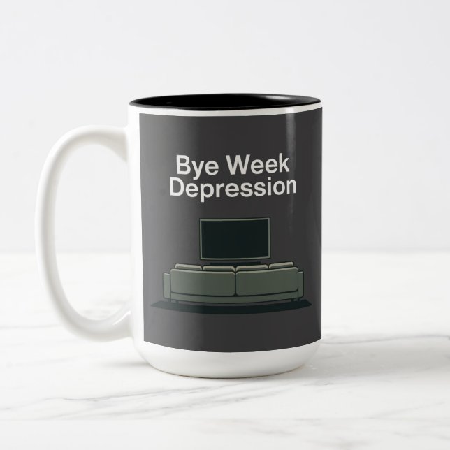 Taza Bicolor Bye Week Depression (Izquierda)