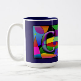 Taza Bicolor C & G Mug monogramada