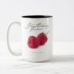 Taza Bicolor Caballero agricultor 15 oz. Coffee Mug (frambuesa)
