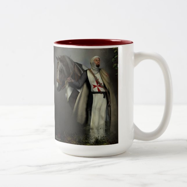 Taza Bicolor Caballero templar (Derecha)