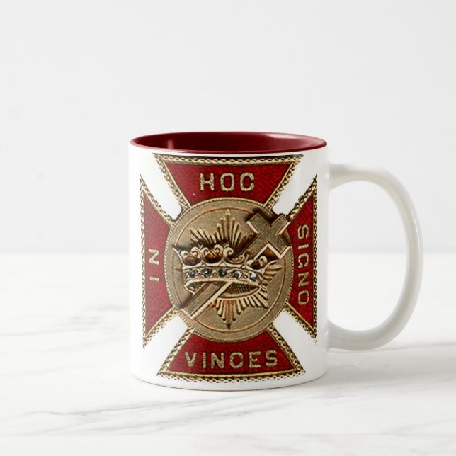 TAZA BICOLOR CABALLEROS TEMPLAR (Derecha)