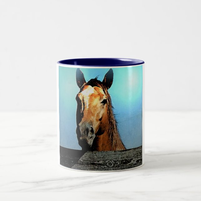 Taza Bicolor Caballo (Centro)