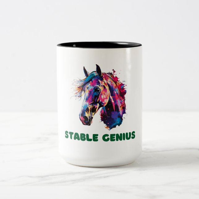 Taza Bicolor Caballo (Centro)