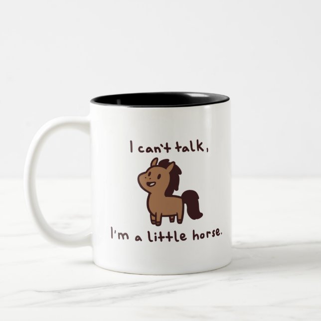 Taza Bicolor caballo (Izquierda)