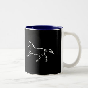 Taza Bicolor Caballo blanco