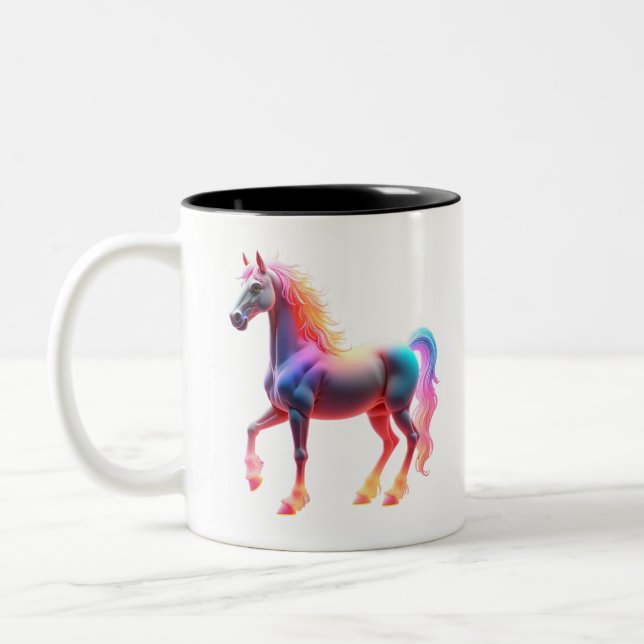 Taza Bicolor Caballo brillante maravilloso (Izquierda)