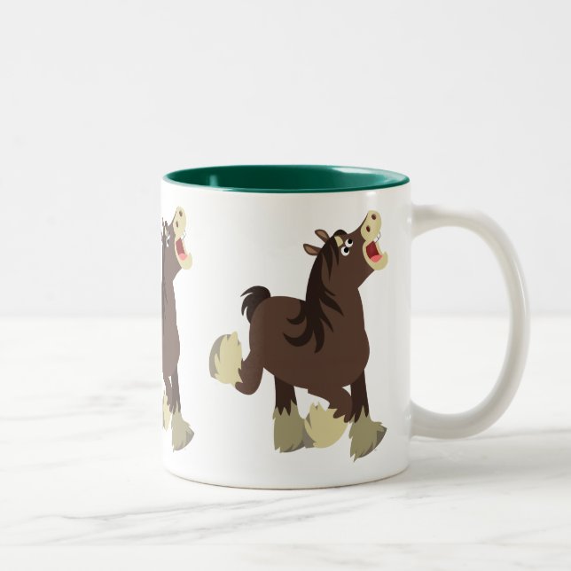 Taza Bicolor Caballo de camisa exuberante (Derecha)