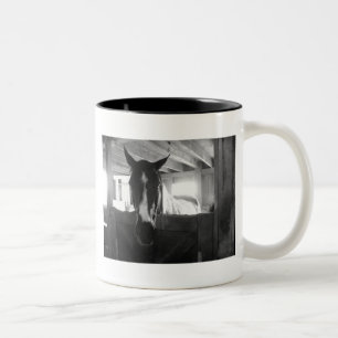 Taza Bicolor Caballo de granero