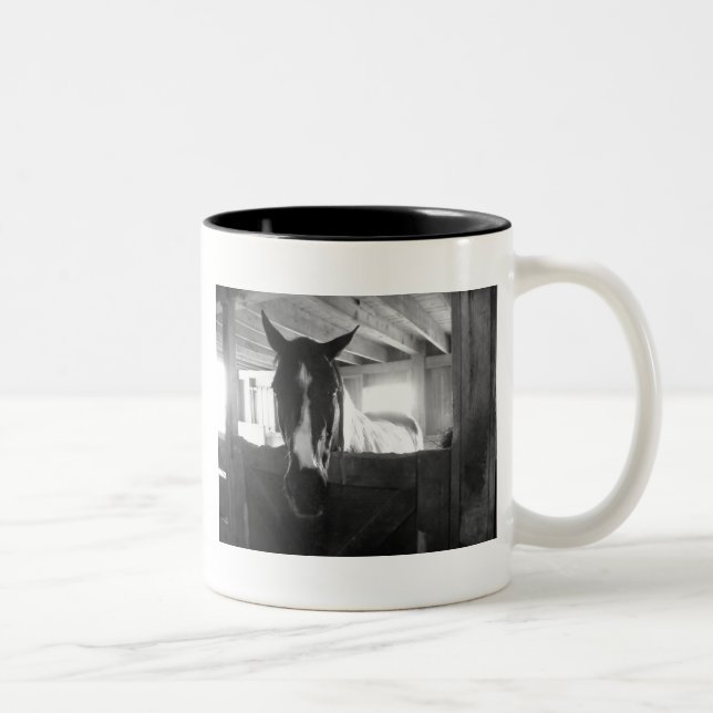 Taza Bicolor Caballo de granero (Derecha)