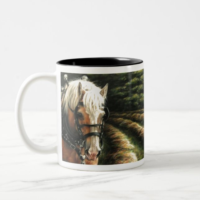 Taza Bicolor Caballo de tiro (Izquierda)