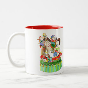 Taza Bicolor Caballo mecedora de los duendes