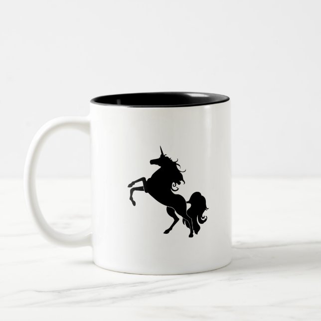 Taza Bicolor Caballo negro (Izquierda)