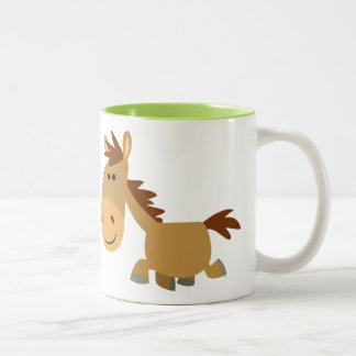 Taza Bicolor Caballo Personalizado dulce lindo