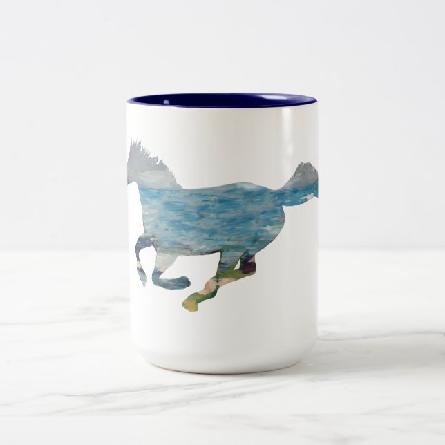 Taza Bicolor Caballo salvaje (Centro)