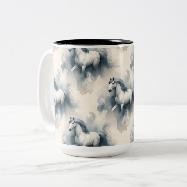 Taza Bicolor Caballos (Anverso izquierdo)
