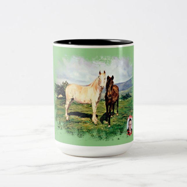 Taza Bicolor Caballos (Centro)