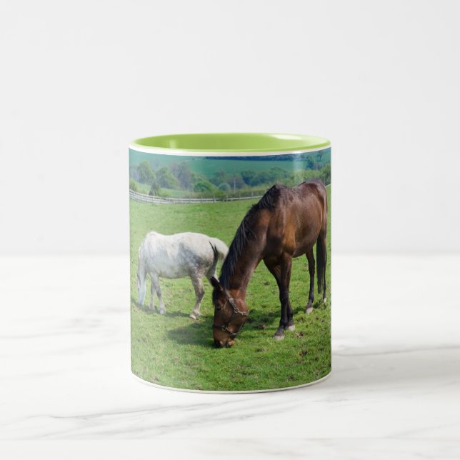 Taza Bicolor Caballos (Centro)