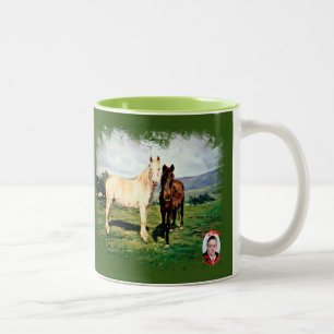Taza Bicolor Caballos