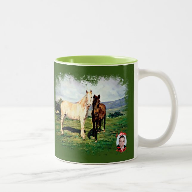 Taza Bicolor Caballos (Derecha)