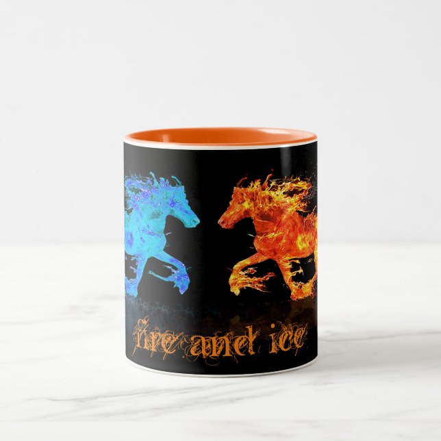 Taza Bicolor Caballos de hielo y fuego (Centro)