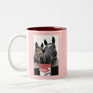 Taza Bicolor Caballos el día de San Valentín