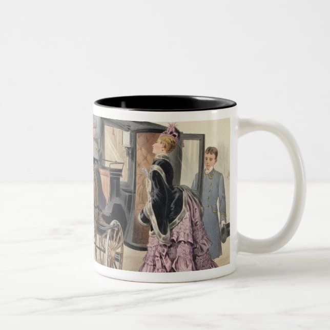 Taza Bicolor Caballos ingleses (Derecha)