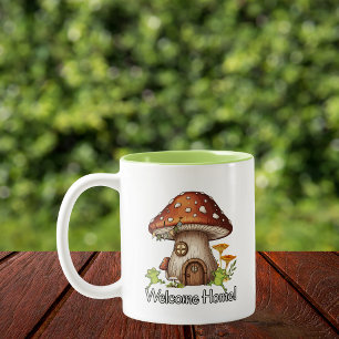 Taza Bicolor Cabaña de Hongos Encantados