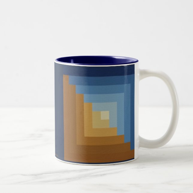 TAZA BICOLOR CABAÑA DE MADERA (Derecha)