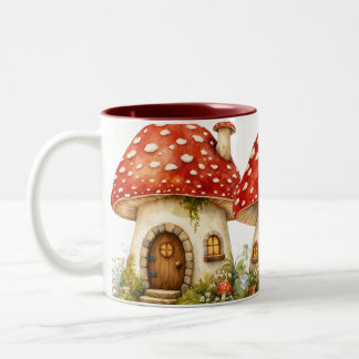 Taza Bicolor Cabaña Mágica de Hongos