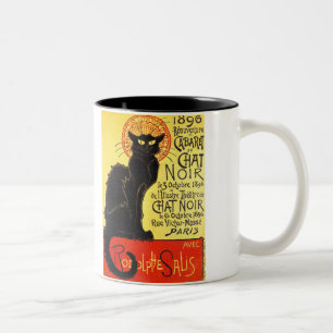 Taza Bicolor Cabaret du Chat Noir, Steinlen