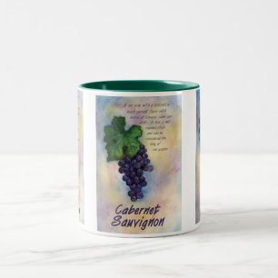 Taza Bicolor Cabernet Sauvignon Wine Mug
