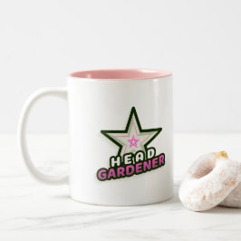 Taza Bicolor Cabeza de Damas Jardiner Café Mug - Rosa