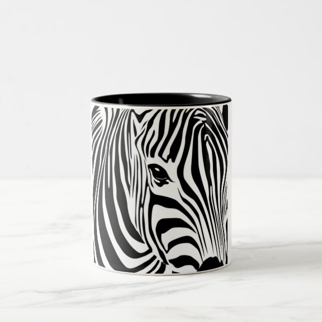 Taza Bicolor Cabeza de zebra (Centro)