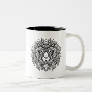 Taza Bicolor Cabeza inspirada 4 del león