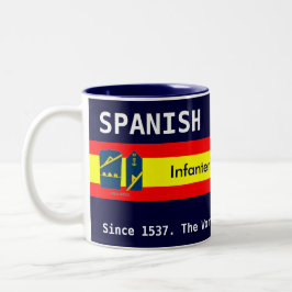 Taza Bicolor Cabo real español 1ra clase de los infantes de
