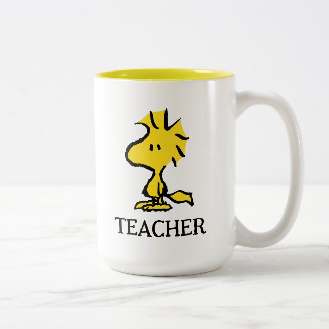 Taza Bicolor Cacahuetes | Maestra de Woodstock (Derecha)