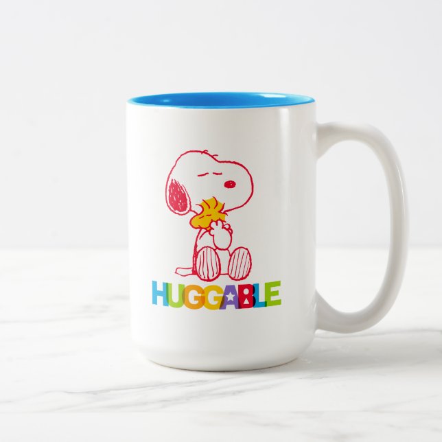 Taza Bicolor Cacahuetes | Snoopy & Woodstock Huggable (Derecha)