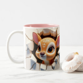 Taza Bicolor Cacao Coffee Animales De Cebada Caliente De Bebé 3