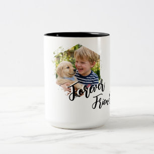 Taza Bicolor Cachorro Adorable y Perro Diseñado