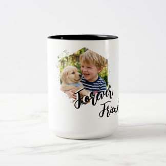 Taza Bicolor Cachorro Adorable y Perro Diseñado