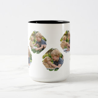 Taza Bicolor Cachorro Lindo Y Niño 5 Imágenes