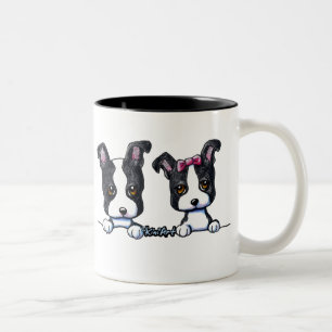 Taza Bicolor Cachorros de Boston Terrier