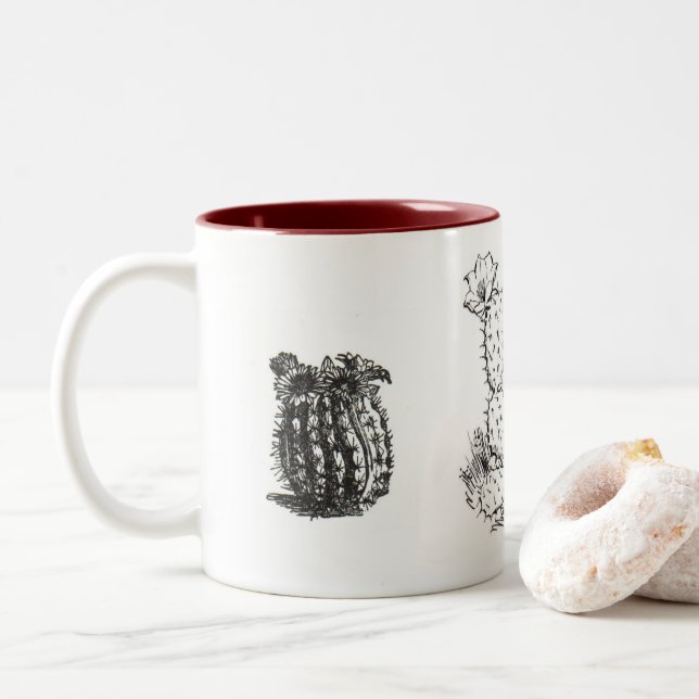 Taza Bicolor Cactus (Con donut)