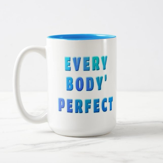 Taza Bicolor cada cuerpo es perfecto (Izquierda)