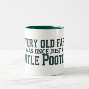 Taza Bicolor Cada viejo Fart era una vez apenas un pequeño