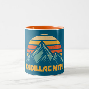 Taza Bicolor Cadillac Mountain Retro Turquoise
