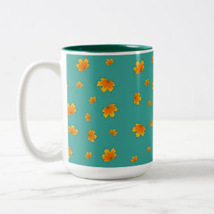 Taza Bicolor Caer en hojas