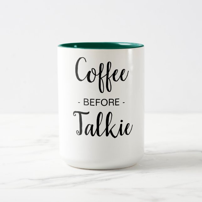 Taza Bicolor Café antes de hablar (Centro)