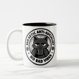Taza Bicolor Café antisocialista